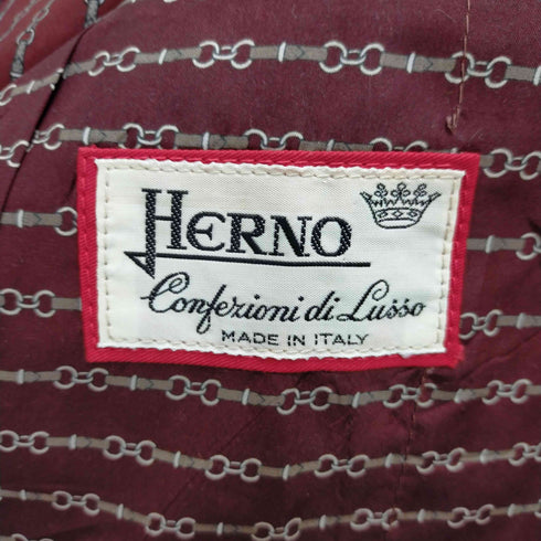 ヘルノ Herno 総柄ロングコート レディース