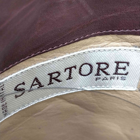 サルトル SARTORE ロングブーツ ハイヒール ラウンドトゥ レザー レディース EUR:36