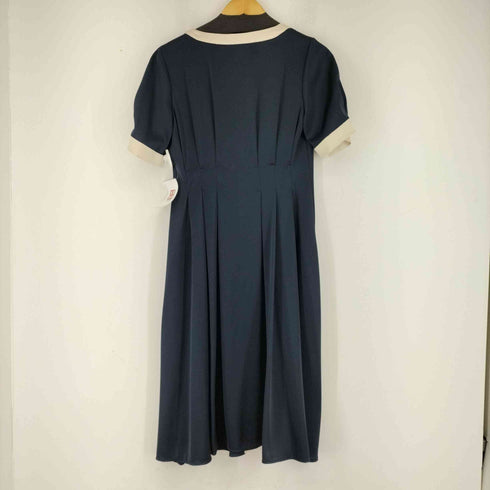 トナル TONAL バイカラー S/S サテン ワンピース レディース JPN:36