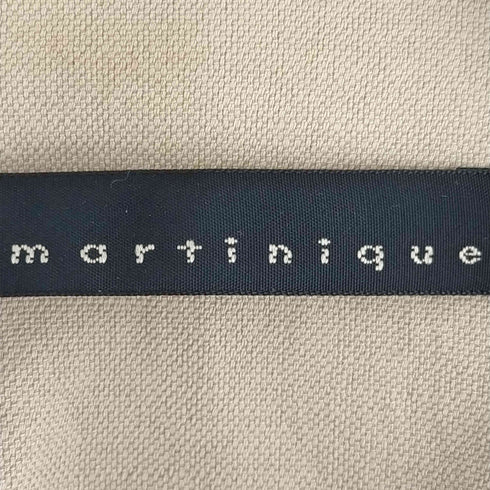 マルティニーク martinique コットンリネンノーカラージャケット レディース
