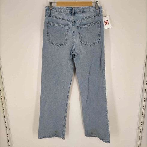 ザラ ZARA RHINESTONE TRF WIDE LEG JEANS レディース 40