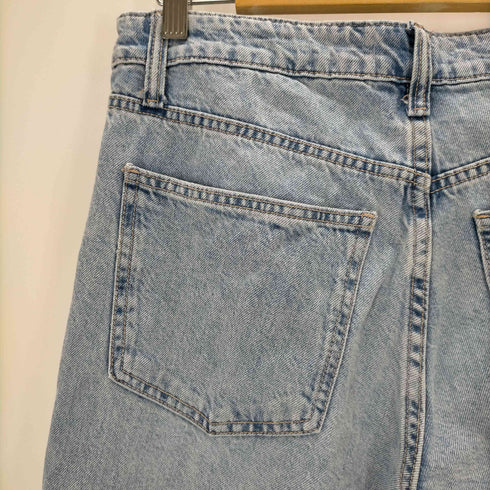ザラ ZARA RHINESTONE TRF WIDE LEG JEANS レディース 40