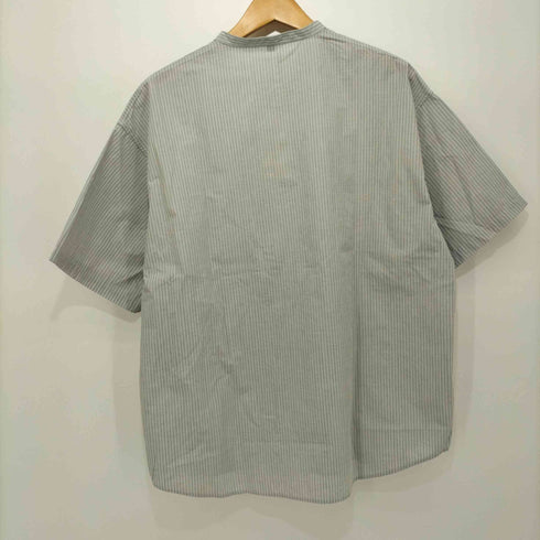 ムジルシリョウヒン 無印良品 涼感 ヘンリーネック半袖布帛Tシャツ メンズ JPN:M