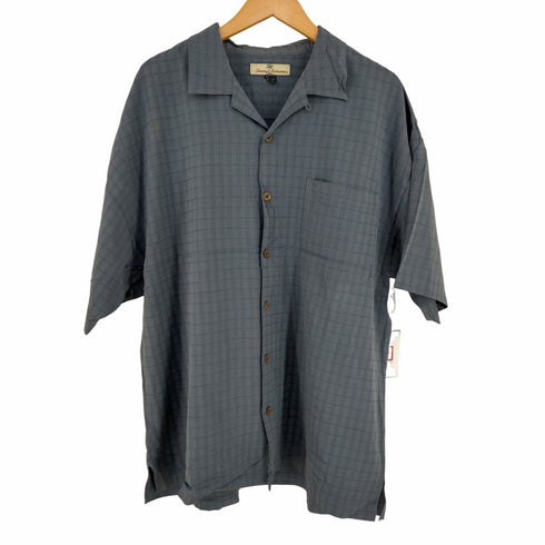 トミーバハマ Tommy Bahama シルク オープンカラー S/Sシャツ メンズ import:L