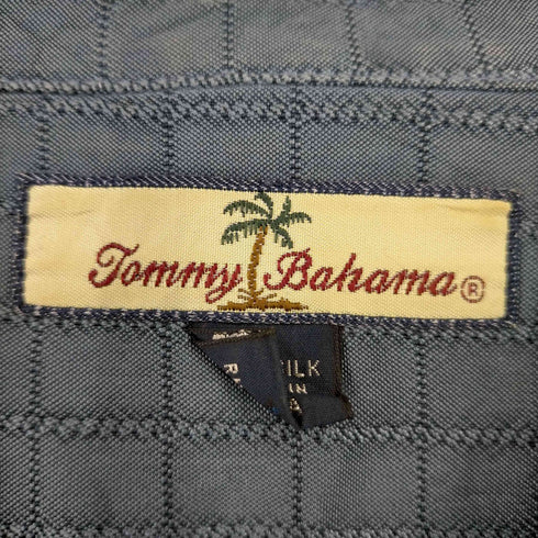 トミーバハマ Tommy Bahama シルク オープンカラー S/Sシャツ メンズ import:L
