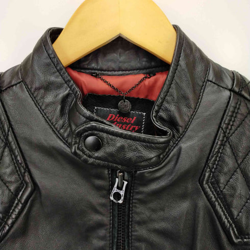 ディーゼル DIESEL キルティング切替レザージャケット メンズ S