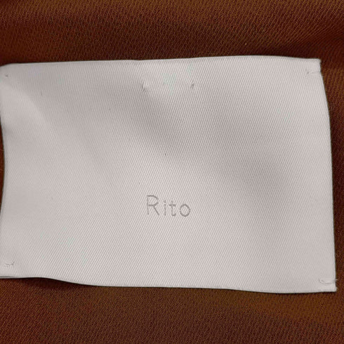 リト RITO ドロップショルダー コットン ボタンレスコート レディース JPN:38