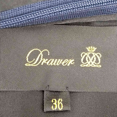 ドゥロワー Drawer シルク混 総柄 台形ミニスカート レディース 36