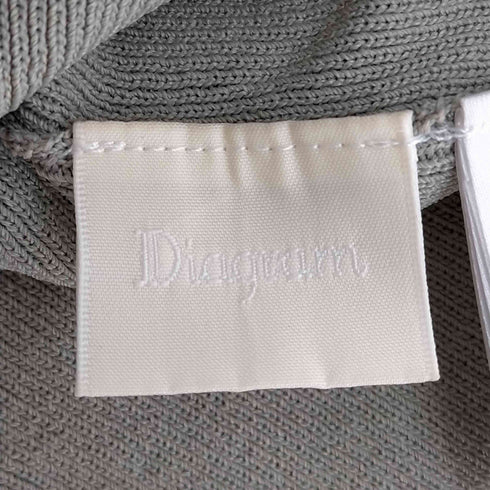 ダイアグラムグレースコンチネンタル Diagram GRACE CONTINENTAL 22AW 切替 パフスリーブ スクエアリブニット レディース 36