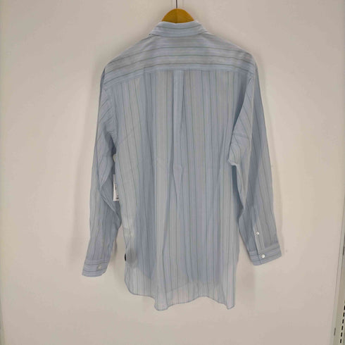 オーラリー AURALEE HARD TWIST FINX ORGANDY STRIPE SHIRT メンズ JPN:4