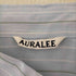 オーラリー AURALEE HARD TWIST FINX ORGANDY STRIPE SHIRT メンズ JPN:4