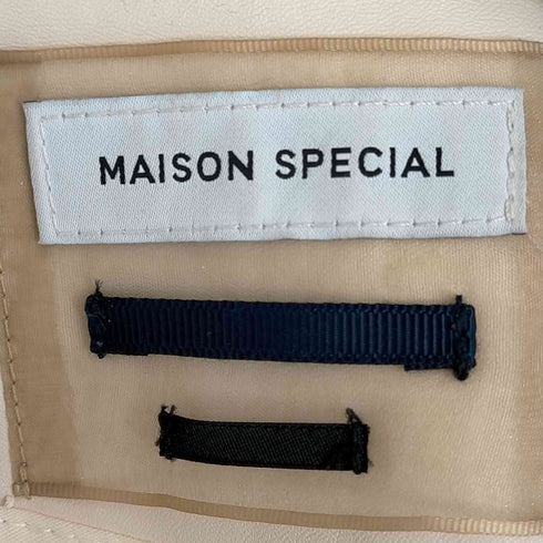 メゾンスペシャル MAISON SPECIAL フェイクレザートレンチコート レディース FREE