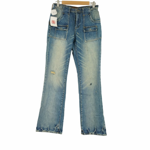 アンダーカバーイズム UNDERCOVERISM 06SS T期 リペア加工デニムパンツ KLAUS WAHNFRIBDEN メンズ JPN:1
