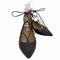 アクアズーラ AQUAZZURA レースアップ レザーパンプス レディース JPN:23.5