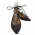 アクアズーラ AQUAZZURA レースアップ レザーパンプス レディース JPN:23.5