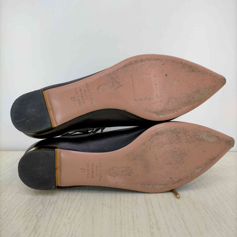 アクアズーラ AQUAZZURA レースアップ レザーパンプス レディース JPN:23.5