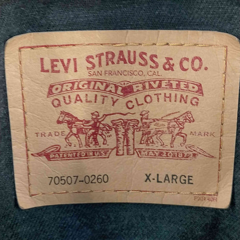 リーバイス Levis メキシコ製 70507-0260 後染め ブラック デニムジャケット メンズ import:XL