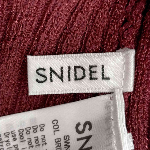 スナイデル snidel デコルテ透けニット レディース FREE