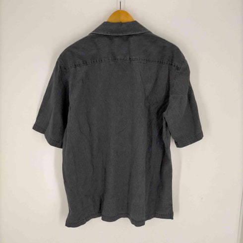 オーラリー AURALEE SELVEDGE SUPER LIGHT DENIM HALF SLEEVED SHIRT メンズ JPN:4