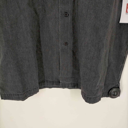 オーラリー AURALEE SELVEDGE SUPER LIGHT DENIM HALF SLEEVED SHIRT メンズ JPN:4