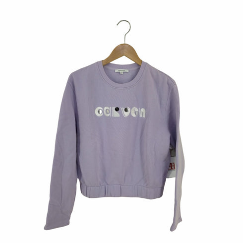 カルヴェン CARVEN トレーナー スウェット ロゴ クルーネック プルオーバー レディース import:M