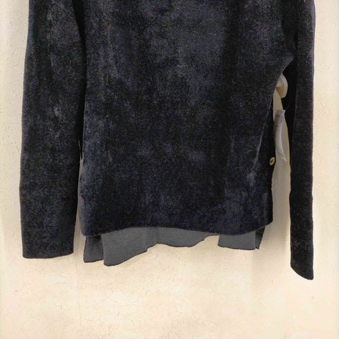 アンタイトル UNTITLED ニット セーター 長袖 ボートネック 金ボタン レディース JPN:2