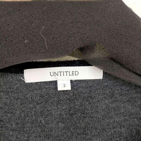 アンタイトル UNTITLED ニット セーター 長袖 ボートネック 金ボタン レディース JPN:2