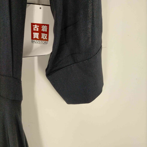 デレクラム DEREK LAM シルク バックオープン 七分袖 シアーシャツワンピース レディース