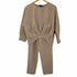 バーニーズニューヨーク BARNEYS NEWYORK タックプルオーバー ダブルクロスパンツセットアップ レディース 38
