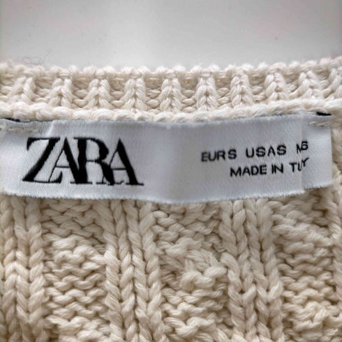 ザラ ZARA ビジューボタン ニットカーディガン レディース import:S