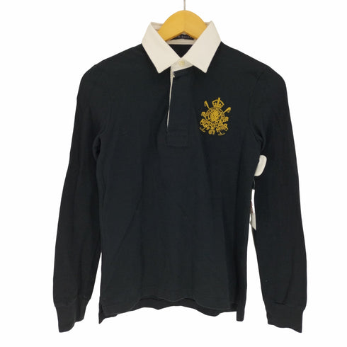 ラルフローレン RALPH LAUREN エンブレム刺繍ラガーシャツ レディース import:M
