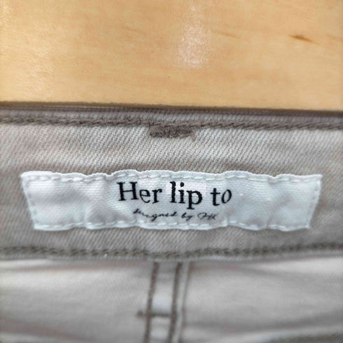 Herlipto High Rise Clay Skinny Jeans パンツ デニム スキニー ストレッチ フリンジ レディース JPN:S