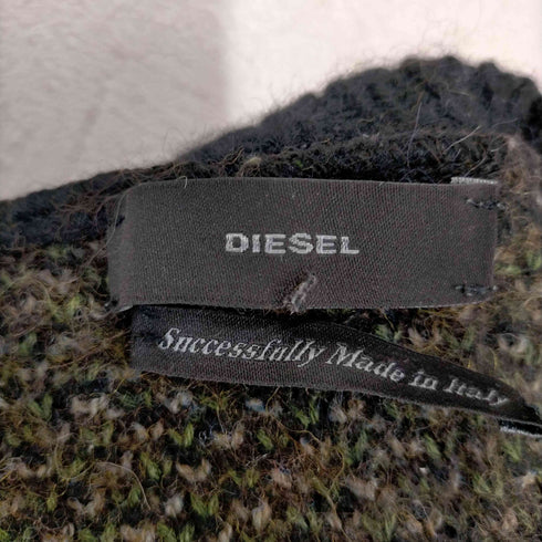 ディーゼル DIESEL 総柄 アクリル混ダメージニット レディース