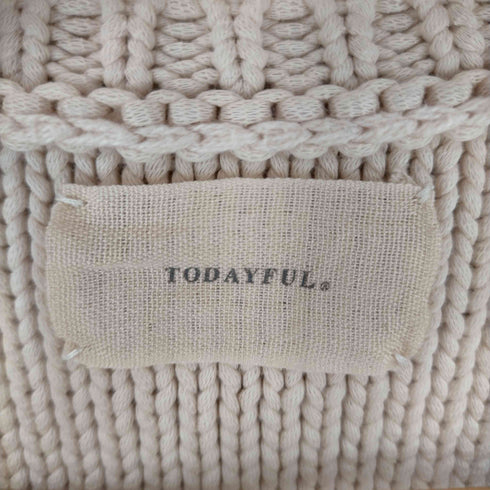 トゥデイフル TODAYFUL Keyneck Rib Knit キーネックリブニット レディース FREE