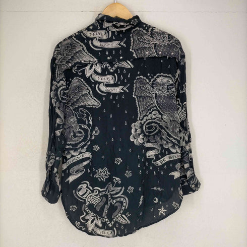 ディーゼル DIESEL 花柄 レーヨンスナップボタンL/S シャツ レディース