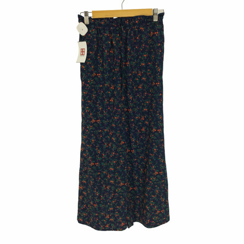 ジャーナルスタンダードレリューム JOURNAL STANDARD relume 22AW ネイビー フローラル イージー ワイドパンツ レディース FREE