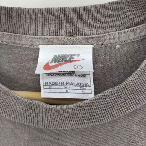 ナイキ NIKE 銀タグ SスウォッシュプリントクルーネックTシャツ メンズ import:L