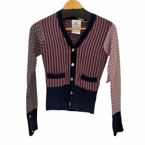 ブルックスブラザーズ BROOKS BROTHERS 総柄コットンカーディガン レディース BB1