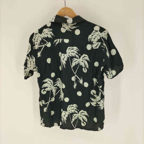 カハナモク KAHANAMOKU SPECIAL EDITION “MOONLIGHT PALM TREE” (SHORT SLEEVE) レーヨンアロハシャツ メンズ import:S