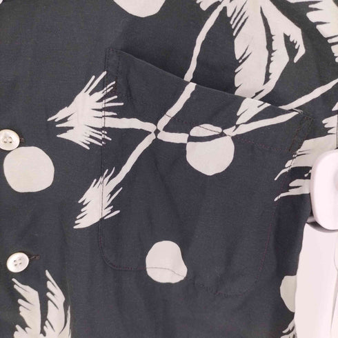 カハナモク KAHANAMOKU SPECIAL EDITION “MOONLIGHT PALM TREE” (SHORT SLEEVE) レーヨンアロハシャツ メンズ import:S
