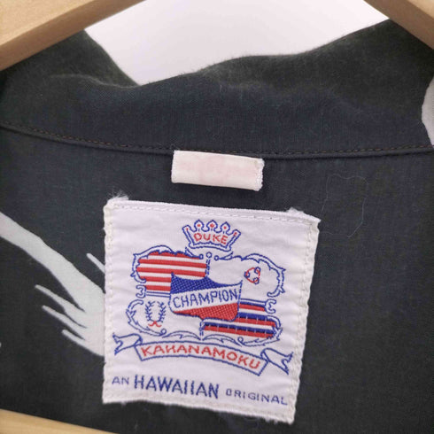 カハナモク KAHANAMOKU SPECIAL EDITION “MOONLIGHT PALM TREE” (SHORT SLEEVE) レーヨンアロハシャツ メンズ import:S