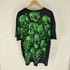 リキッドブルー LIQUID BLUE ガイコツ スカル プリントクルーネックTシャツ メンズ import:XXL