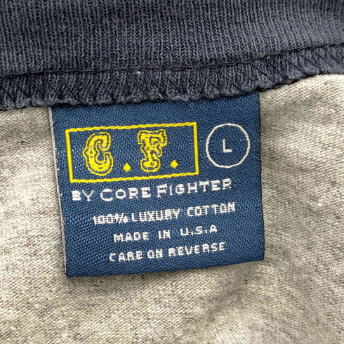 コアファイター Corefighter USA製 コットン 長袖ラグランTシャツ メンズ import:L