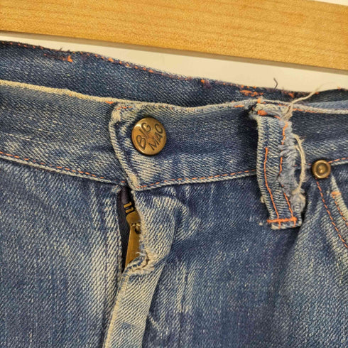 ビッグマック BIG MAC 60S GRIPPER ZIP 片爪 ピンクステッチ ペインター デニムパンツ メンズ