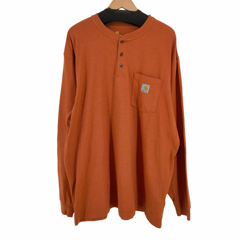 カーハート Carhartt ORIGINAL FIT ヘンリーネック L/Sカットソー メンズ import:XL