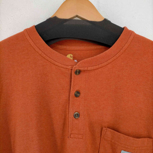 カーハート Carhartt ORIGINAL FIT ヘンリーネック L/Sカットソー メンズ import:XL