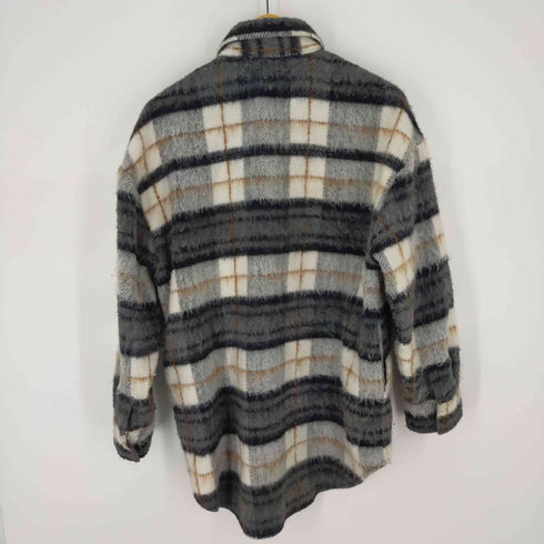 アングリッド Ungrid シャギーニット チェックシャツジャケット オーバーサイズ レディース ONE SIZE