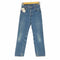 リーバイス Levis 80S USA製 701 STUDENT FIT ボタン裏553刻印 脇割 ボタンフライ デニムパンツ レディース W25 L32