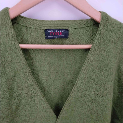 ヴァンヒューゼン VAN HEUSEN USA製 60S アルパカ混 ウール カーディガン メンズ