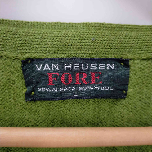 ヴァンヒューゼン VAN HEUSEN USA製 60S アルパカ混 ウール カーディガン メンズ